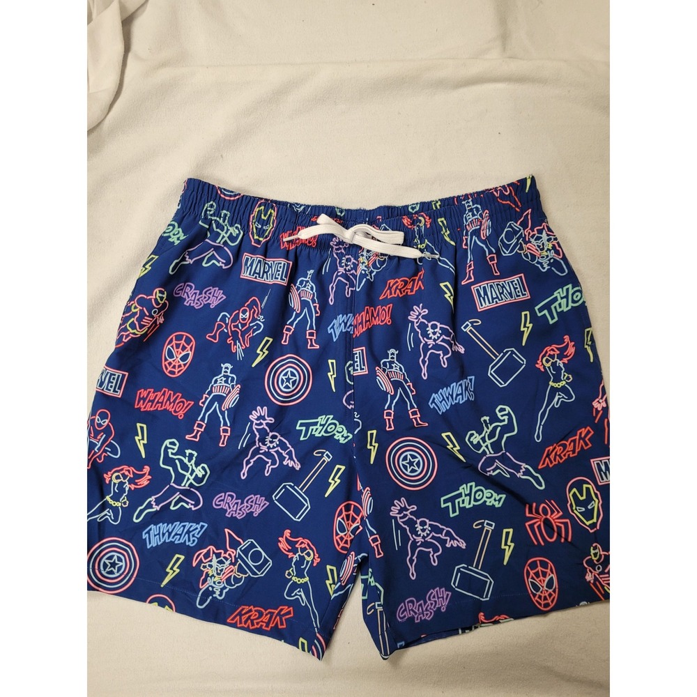 Marvel Chubbies Mens XL Swim Trunks Shorts Comic Superheroes Avengers